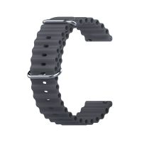 Ремешок для часов силиконовый универсальный Ocean Band 20 мм <темно-серый> ― OnlineBazar.su