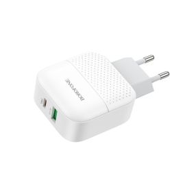 Сетевое зарядное устройство USB Borofone BA46A (3А/порт USB-C/QC3.0/PD) <белый>