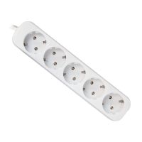 Сетевой удлинитель Defender E518 (5 розеток/1,8м.) <белый> ― OnlineBazar.su
