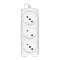 Сетевой удлинитель Smartbuy SBE-10-3-1,5-F (3 розеток/1,5м.) <белый> ― OnlineBazar.su