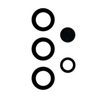 Стекло камеры для Samsung SM-S938B (Galaxy S23 Ultra) (комплект 5 шт.) <черный> ― OnlineBazar.su