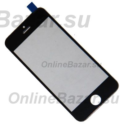 Стекло для Apple iPhone 5s <черный> (оригинал) ― OnlineBazar.su