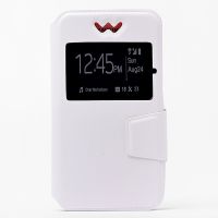 Чехол для универсальный 5.2-5.5 флип боковой с окошком Window <белый> ― OnlineBazar.su