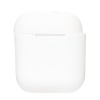 Чехол для кейса наушников Apple AirPods силиконовый тонкий <белый> ― OnlineBazar.su