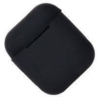 Чехол для кейса наушников Apple AirPods силиконовый тонкий <черный> ― OnlineBazar.su
