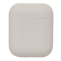 Чехол для кейса наушников Apple AirPods силиконовый Soft Touch <светло-серый> ― OnlineBazar.su