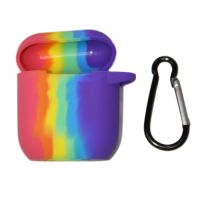 Чехол для кейса наушников Apple AirPods 2 силиконовый серия 2 <радуга> ― OnlineBazar.su