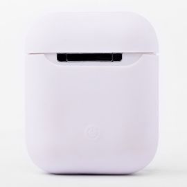 Чехол для кейса наушников Apple AirPods 2 силиконовый Soft Touch <белый>