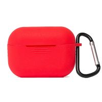 Чехол для кейса наушников Apple AirPods Pro силиконовый с карабином  <красный> ― OnlineBazar.su