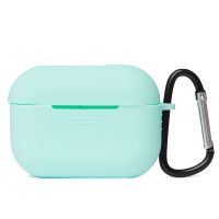 Чехол для кейса наушников Apple AirPods Pro силиконовый с карабином  <мятный> ― OnlineBazar.su