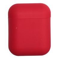 Чехол для кейса наушников Apple AirPods 2 силиконовый Soft Touch <красный> ― OnlineBazar.su