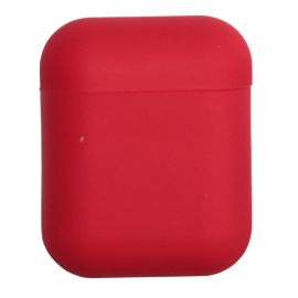 Чехол для кейса наушников Apple AirPods 2 силиконовый Soft Touch <красный>