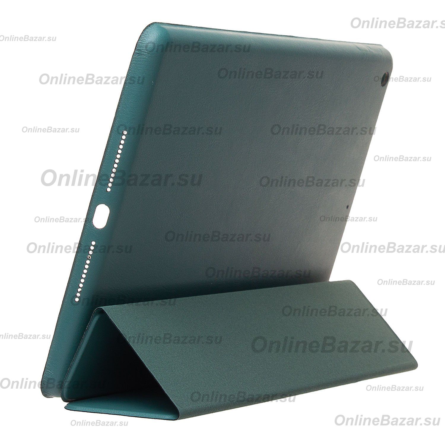 Чехол для Apple iPad 10.2 2019 кожзам + смарт панель <темно-зеленый> ― OnlineBazar.su