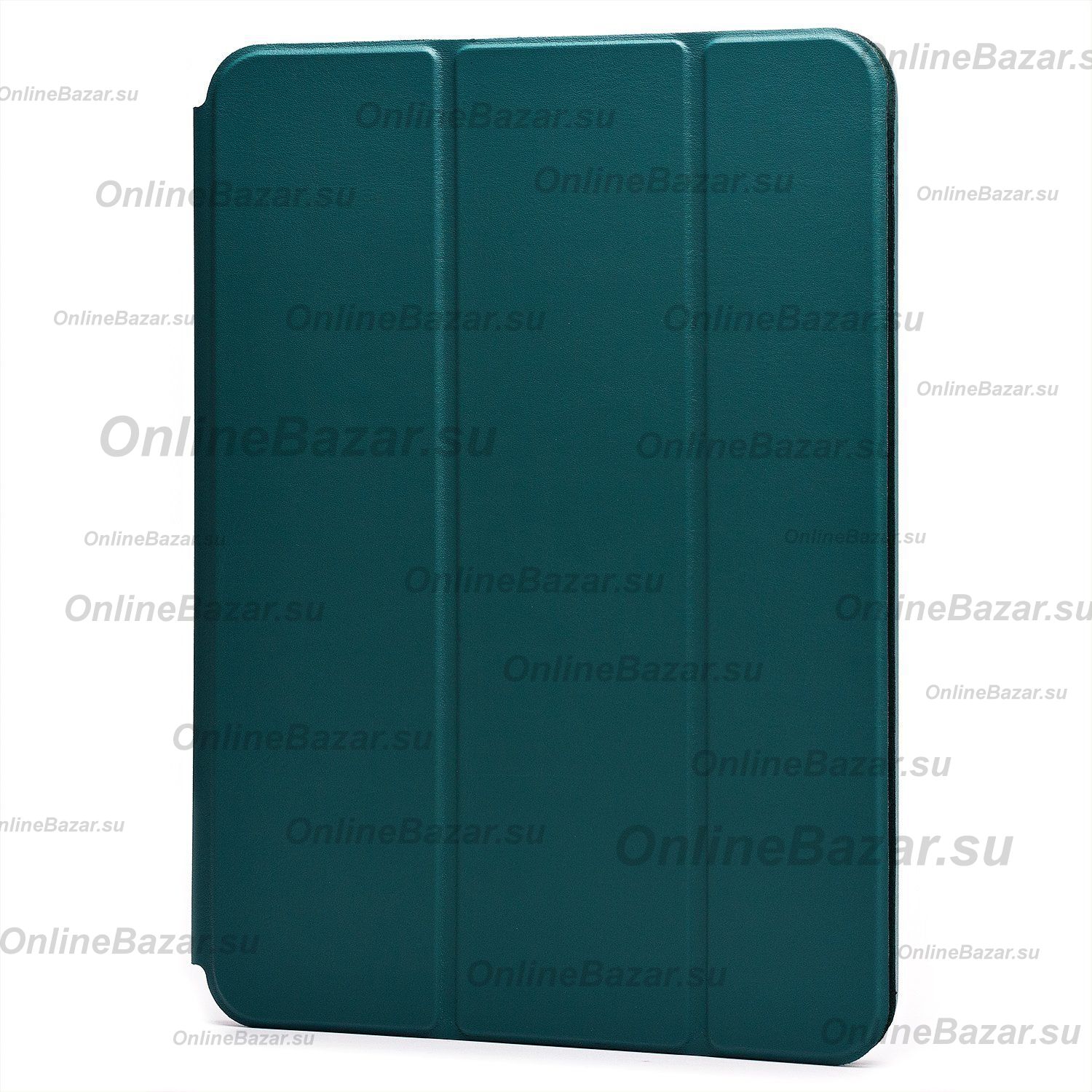 Чехол для Apple iPad Air 10.9 2020 кожзам + смарт панель <темно-зеленый> ― OnlineBazar.su