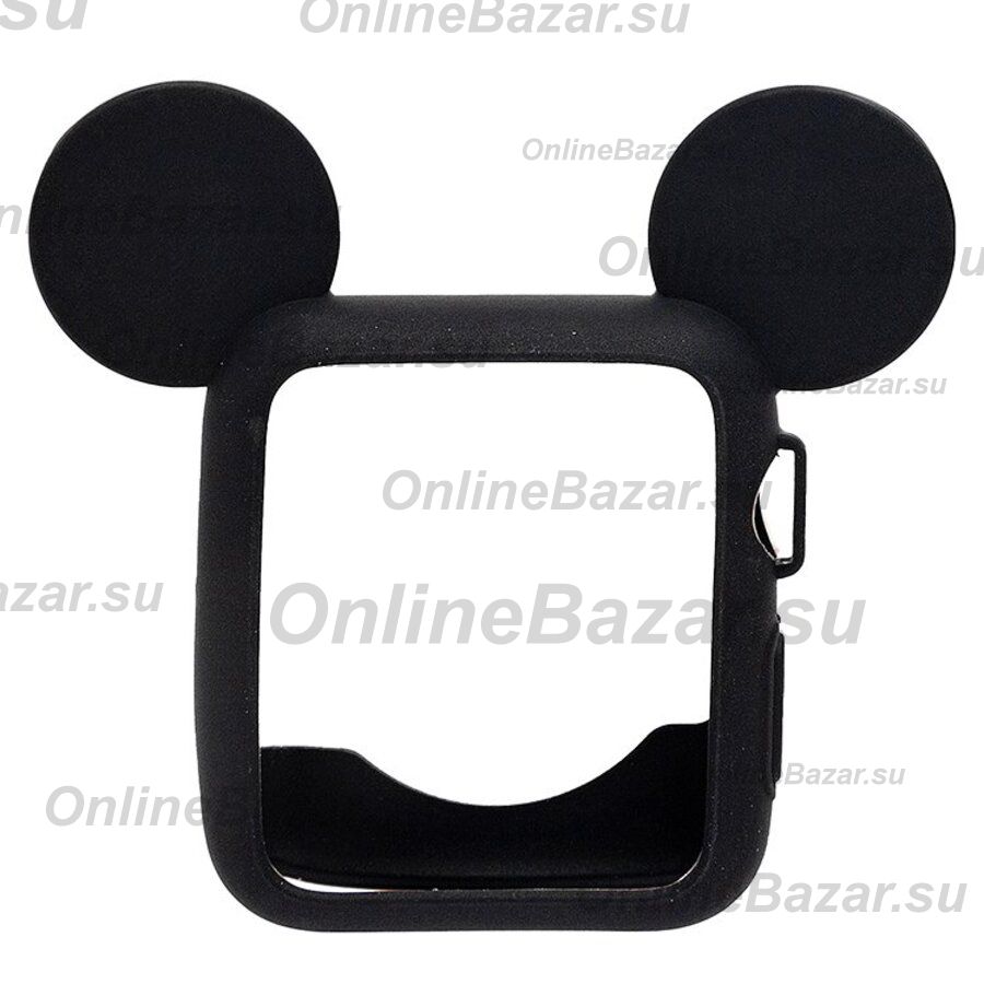 Чехол для Apple Watch Series 2 (42 mm) силиконовый Mickey Mouse <черный> ― OnlineBazar.su