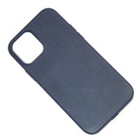 Чехол для Apple iPhone 12 Leather MagSafe <синий индиго> (премиум) ― OnlineBazar.su