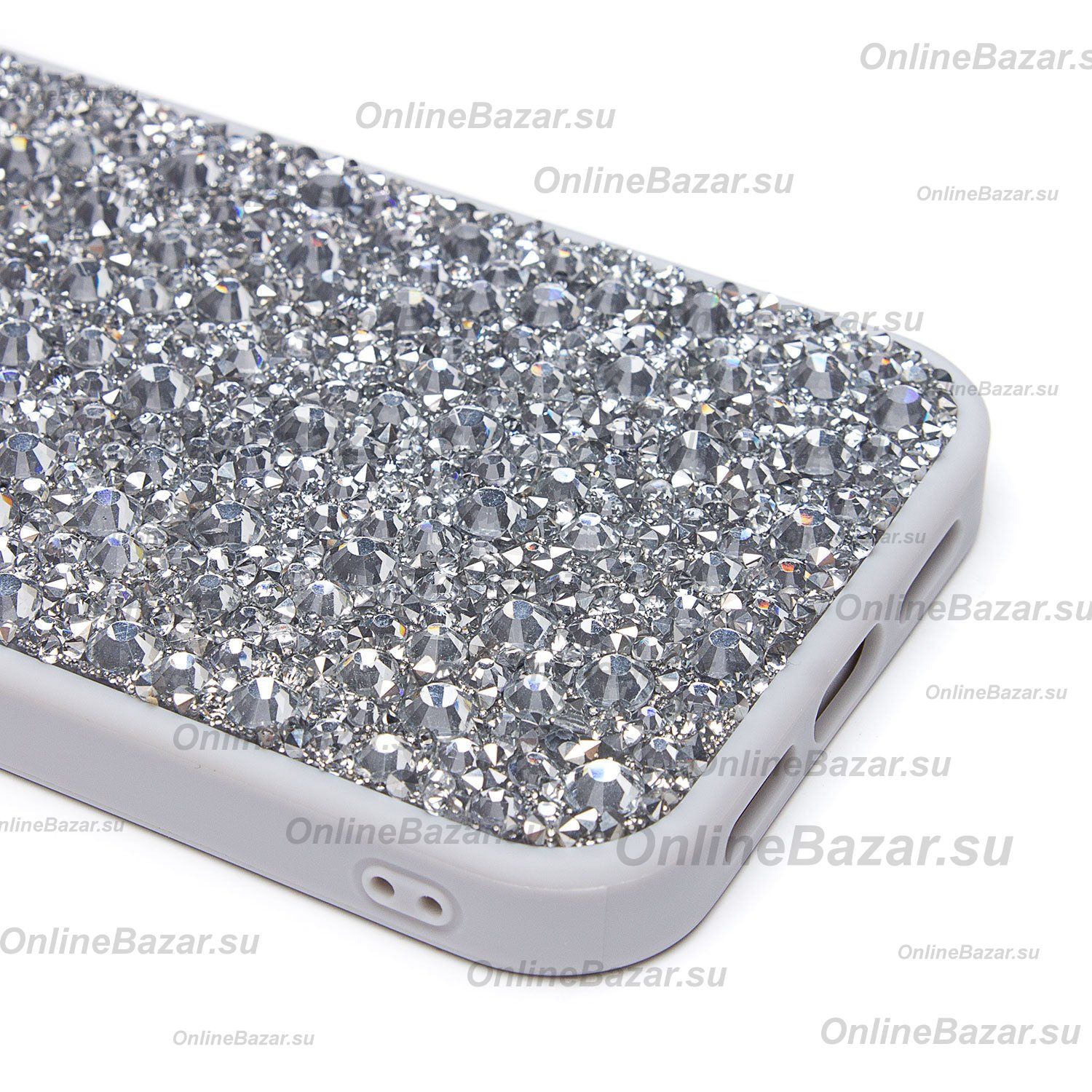 Чехол для Apple iPhone 13 пластиковый POSH SHINE капли дождя <белый> ― OnlineBazar.su