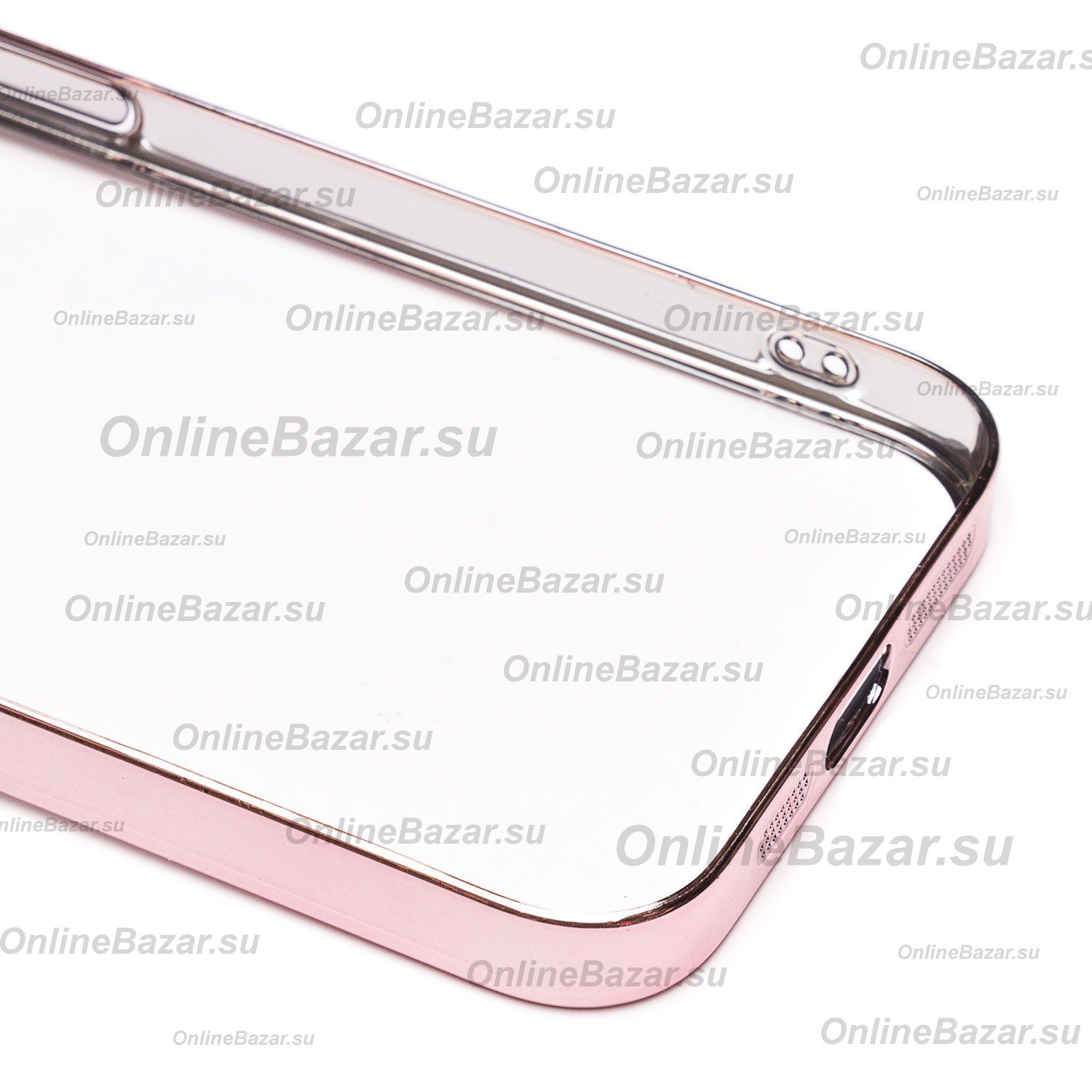 Чехол для Apple iPhone 13 пластиковый с закрытой камерой <розовое золото> ― OnlineBazar.su