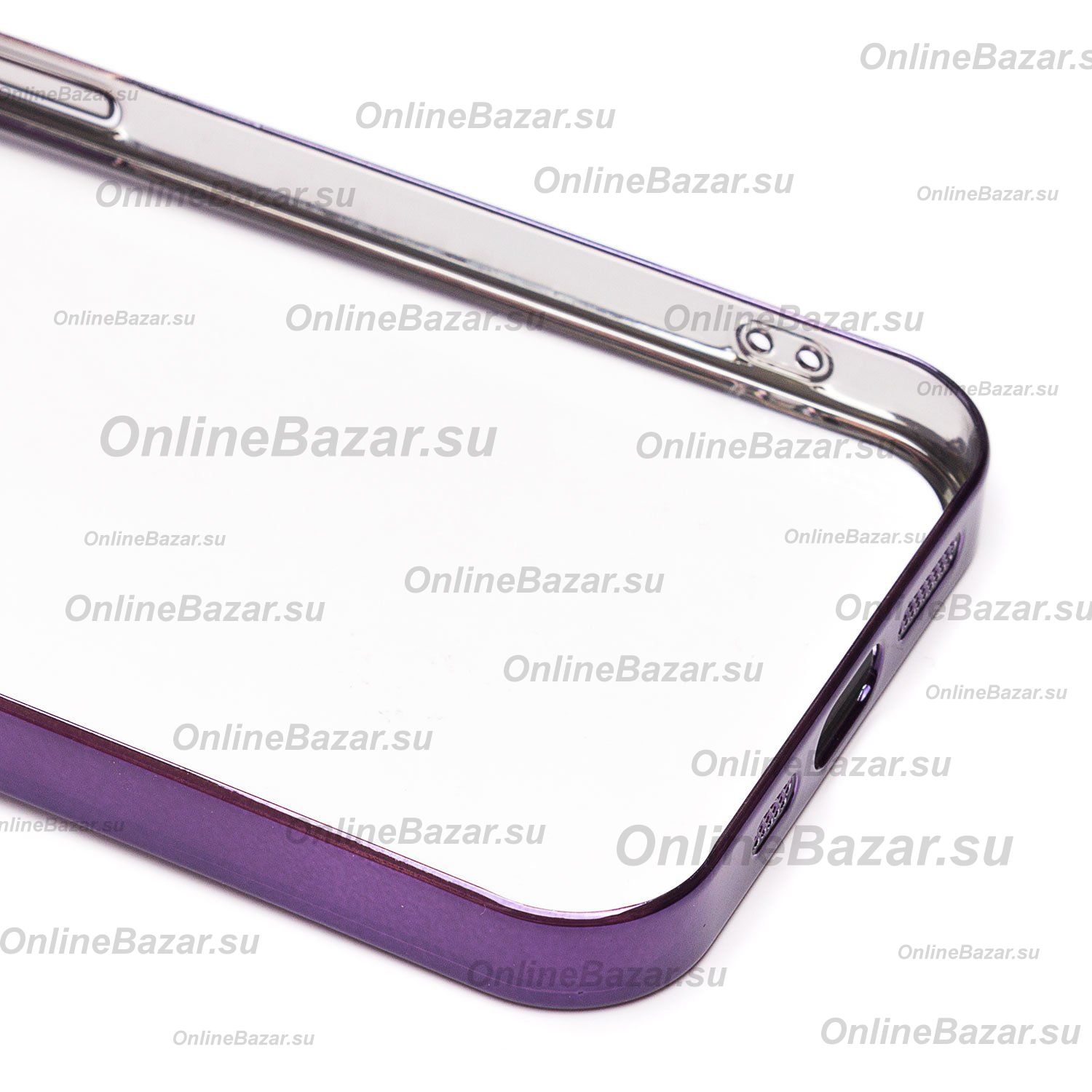 Чехол для Apple iPhone 13 пластиковый с закрытой камерой <фиолетовый> ― OnlineBazar.su