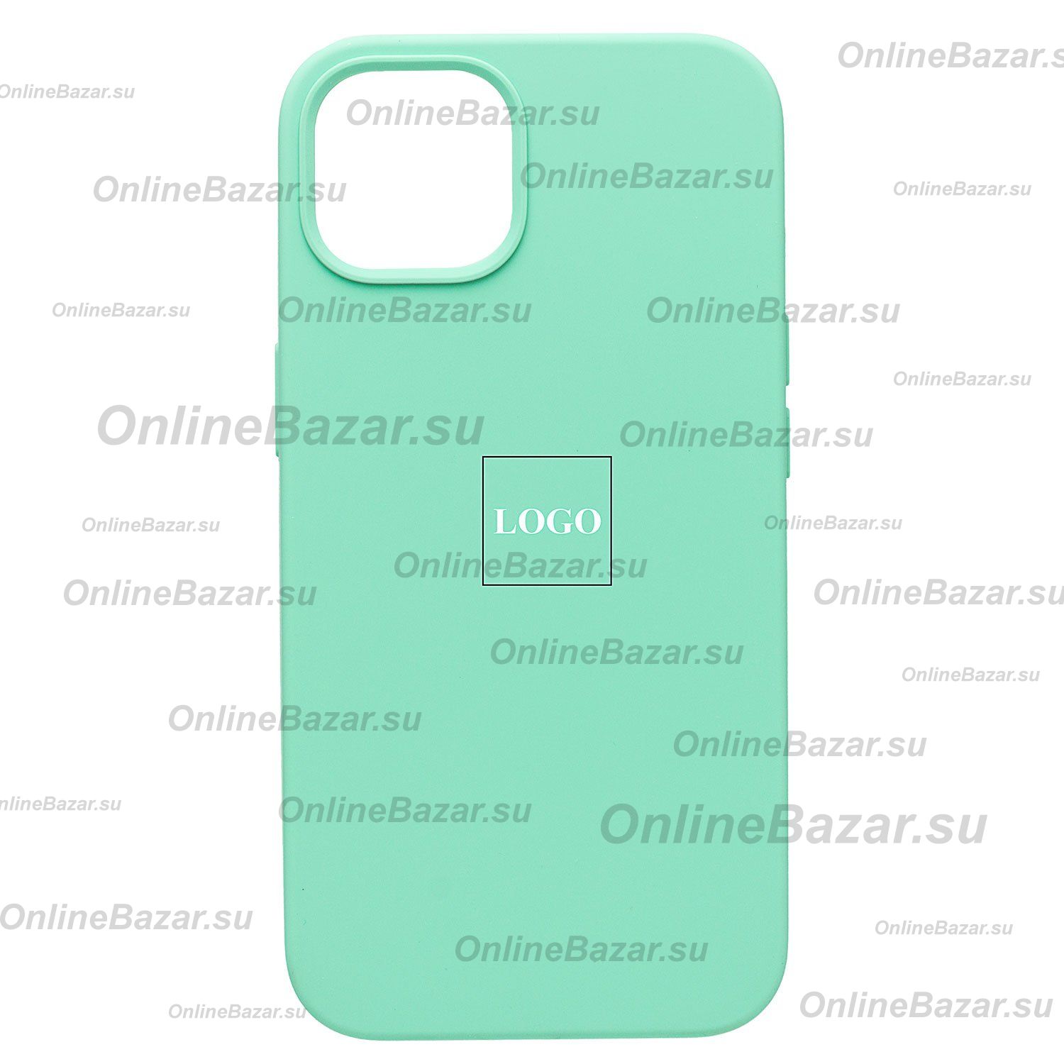 Чехол для Apple iPhone 13 силиконовый Soft Touch <мятный> (премиум) ― OnlineBazar.su