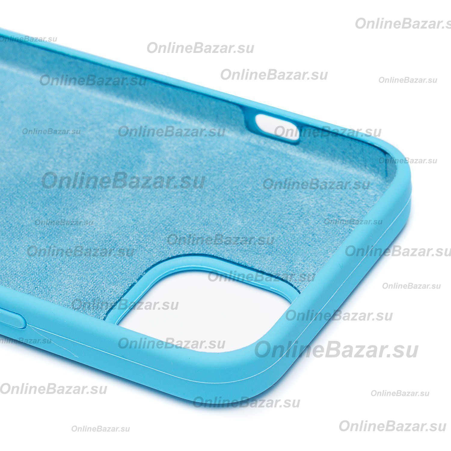 Чехол для Apple iPhone 13 силиконовый Soft Touch <светло-голубой> (премиум) ― OnlineBazar.su