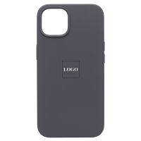 Чехол для Apple iPhone 13 силиконовый Soft Touch <темно-серый> (премиум) ― OnlineBazar.su