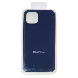 Чехол для Apple iPhone 13 силиконовый Soft Touch <темно-синий> (премиум)
