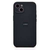 Чехол для Apple iPhone 13 силиконовый Soft Touch с закрытой камерой <темно-серый> (премиум) ― OnlineBazar.su