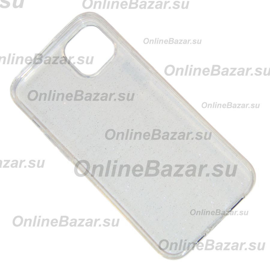 Чехол для Apple iPhone 14 Plus силиконовый с блестками <прозрачный> ― OnlineBazar.su