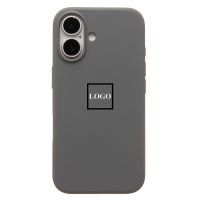 Чехол для Apple iPhone 16 силиконовый MagSafe (анимация работает) <серый> (премиум) ― OnlineBazar.su