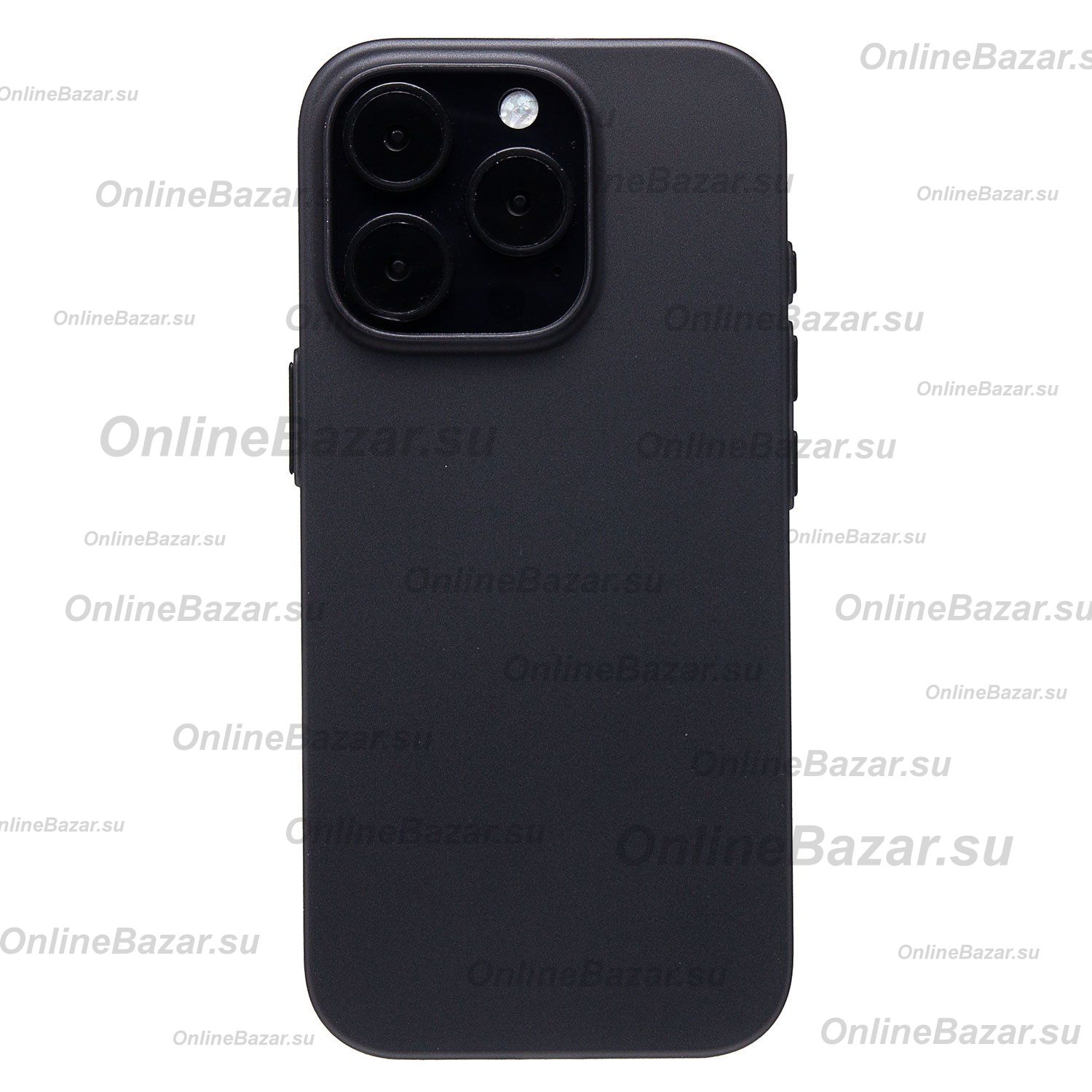 Чехол для Apple iPhone 16 Pro пластиковый Coblue Matte <прозрачно-черный> ― OnlineBazar.su