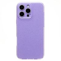 Чехол для Apple iPhone 16 Pro Max силиконовый с блестками №3 <светло-фиолетовый> ― OnlineBazar.su