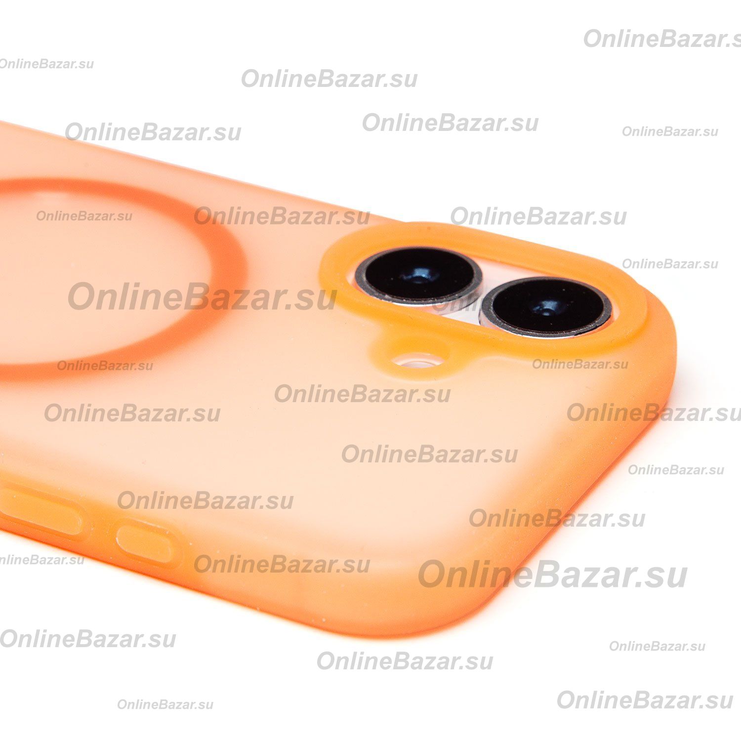 Чехол для Apple iPhone 17 пластиковый MagSafe Vawi №2 <оранжевый> ― OnlineBazar.su