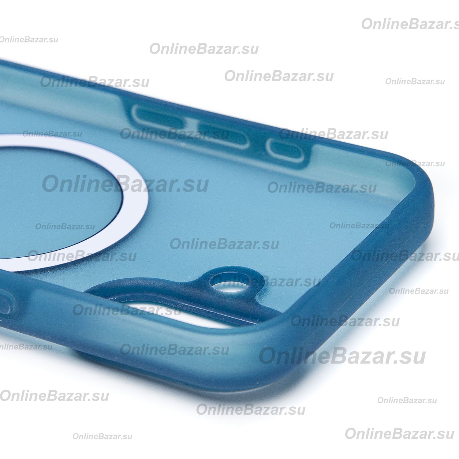 Чехол для Apple iPhone 17 пластиковый MagSafe Vawi №2 <темно-синий> ― OnlineBazar.su