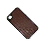 Чехол для Apple iPhone 4 пластиковый ромбики <коричневый> ― OnlineBazar.su