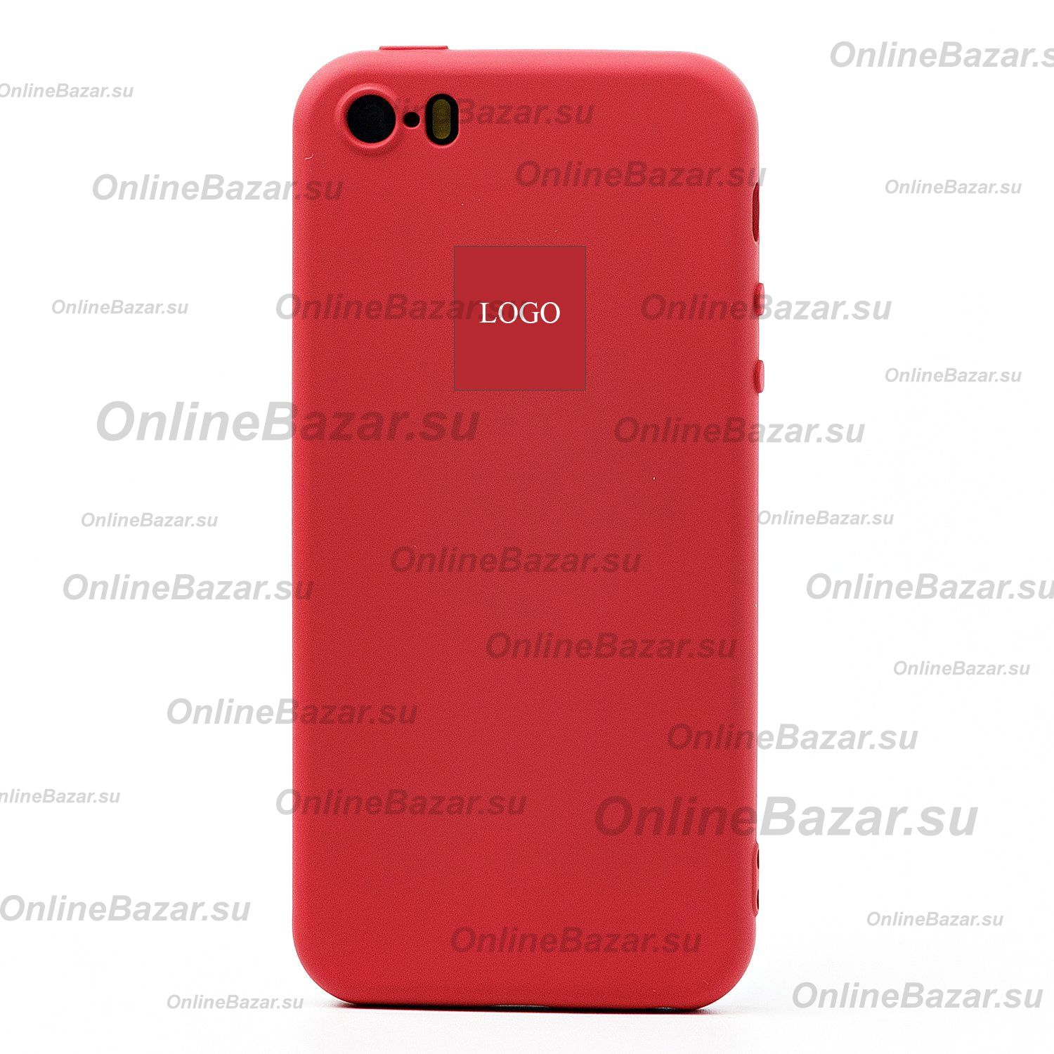 Чехол для Apple iPhone 5s силиконовый Soft Touch 2 <бордовый> (премиум) ― OnlineBazar.su