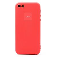 Чехол для Apple iPhone 5 силиконовый Soft Touch 2 <кораловый> (премиум) ― OnlineBazar.su