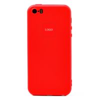 Чехол для Apple iPhone 5s силиконовый Soft Touch 2 <красный> (премиум) ― OnlineBazar.su