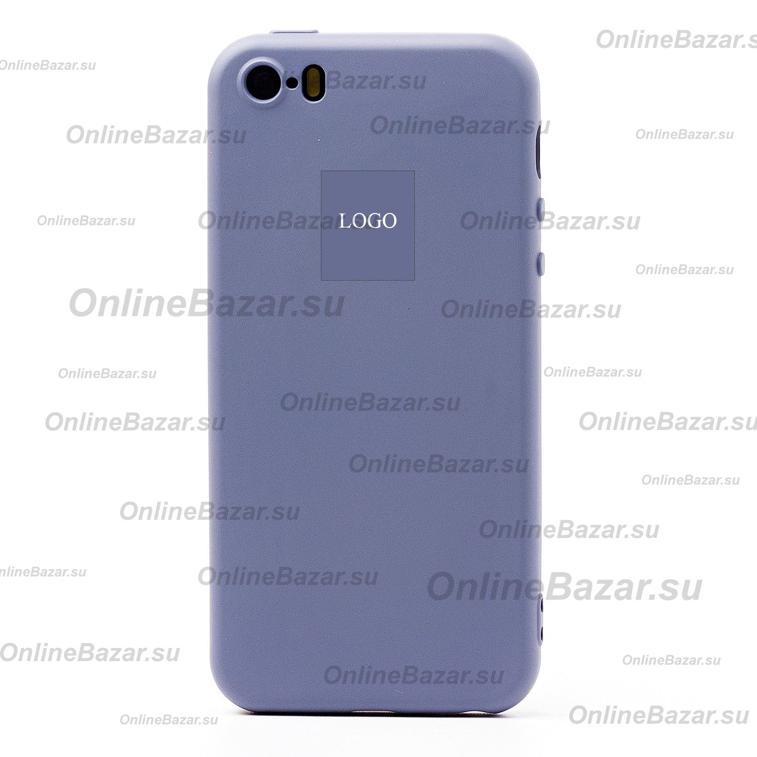 Чехол для Apple iPhone 5 силиконовый Soft Touch 2 <серый> (премиум) ― OnlineBazar.su