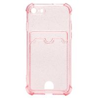 Чехол для Apple iPhone SE 2022 силиконовый с картхолдером №5 <розовый> ― OnlineBazar.su