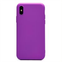 Чехол для Apple iPhone X силиконовый Soft Touch 2 <фиолетовый> ― OnlineBazar.su