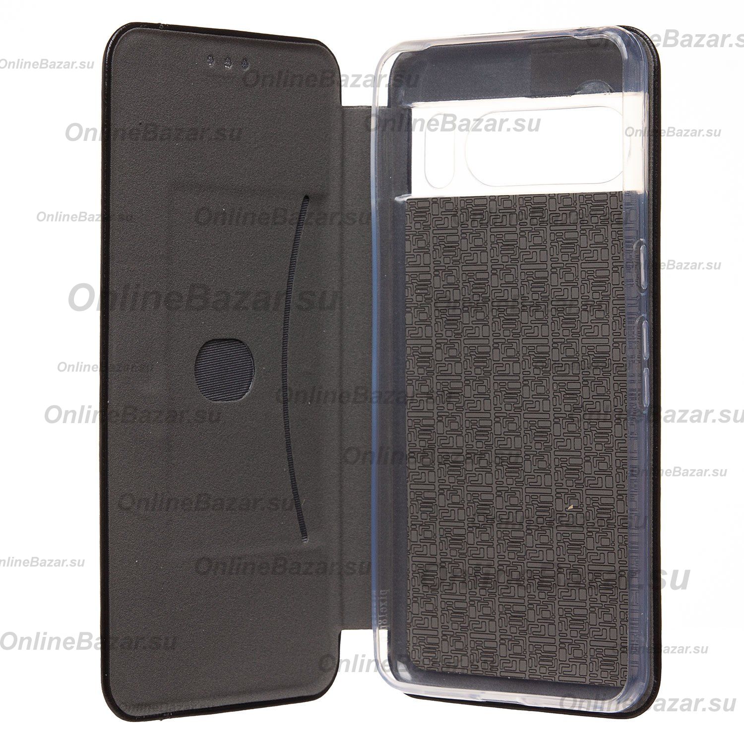Чехол для Google Pixel 8 Pro флип боковой кожзам №3 <черный> ― OnlineBazar.su