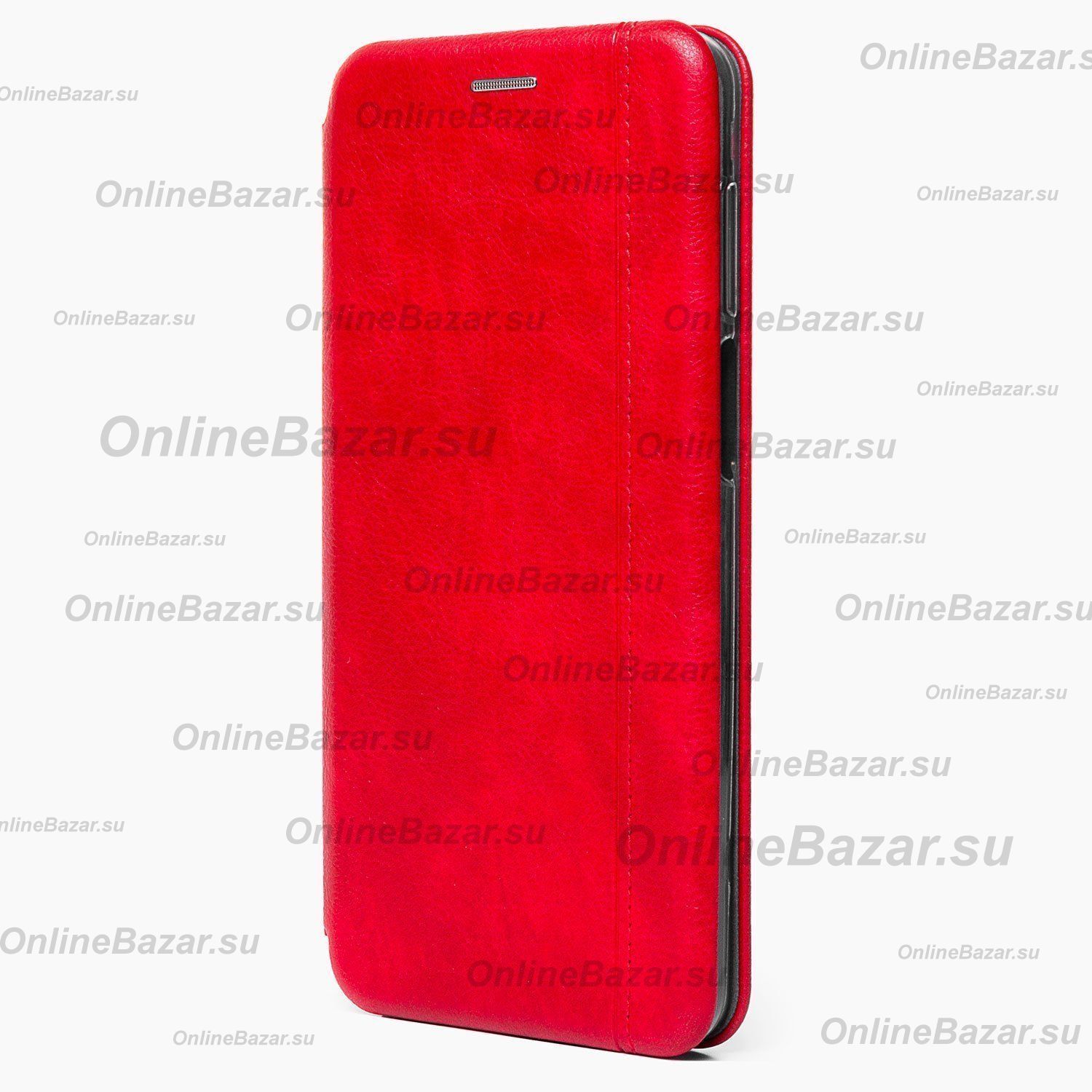 Чехол для Honor 10X Lite (DNN-LX9) флип боковой кожзам №3 <красный> ― OnlineBazar.su