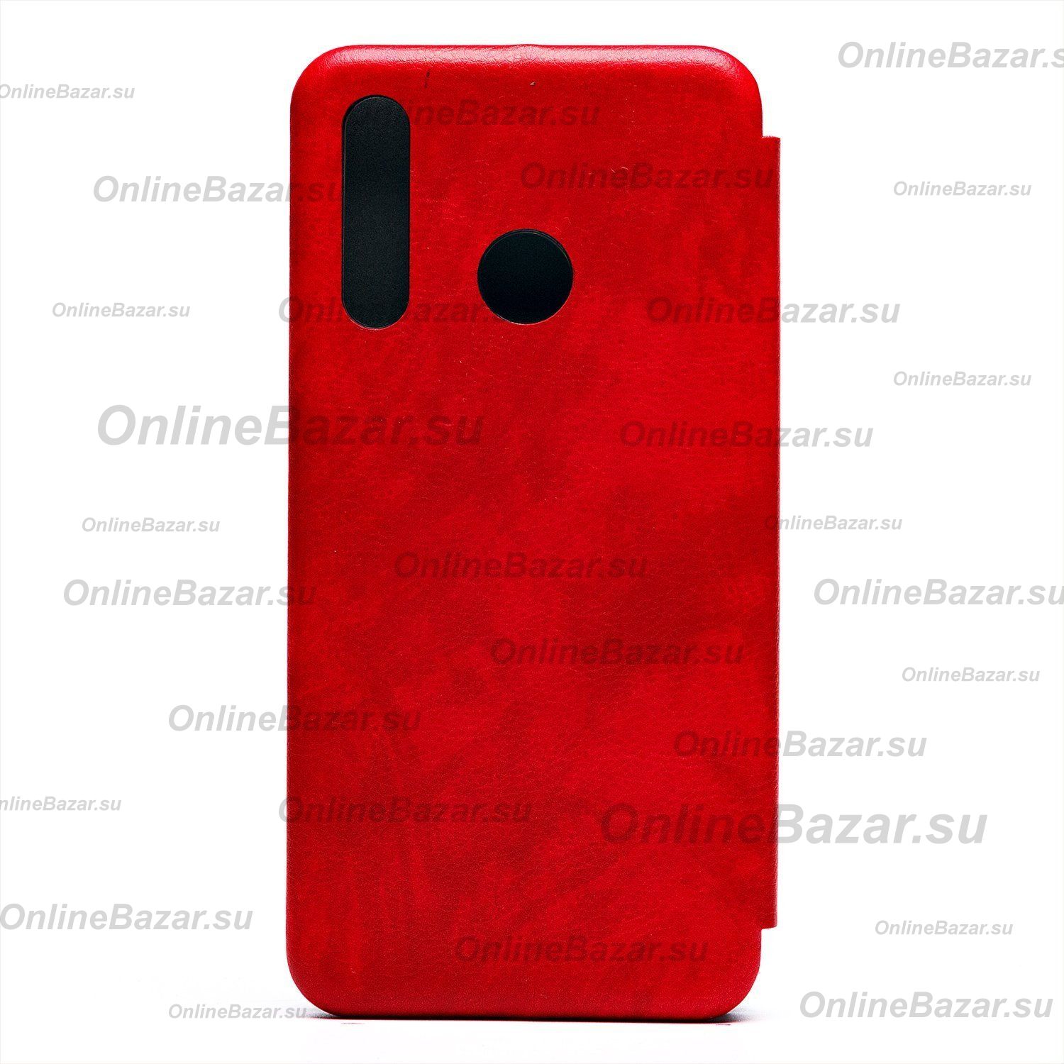 Чехол для Honor 10i (HRY-LX1T) флип боковой кожзам №3 <красный> ― OnlineBazar.su