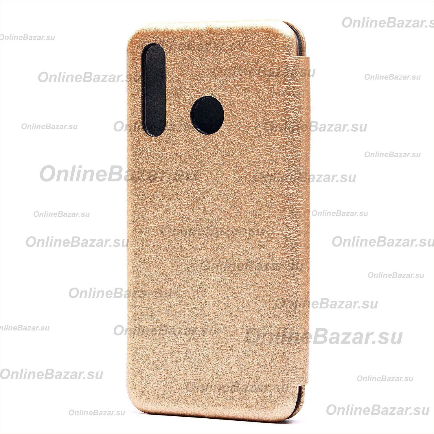 Чехол для Honor 20e (HRY-LX1T) флип боковой кожзам №3 <золотой> ― OnlineBazar.su