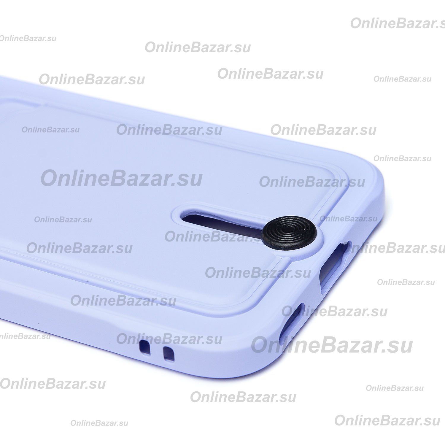 Чехол для Honor 200 Lite (LLY-NX1) силиконовый с картхолдером №4 <светло-фиолетовый> ― OnlineBazar.su