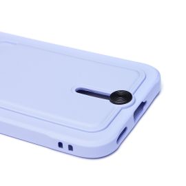 Чехол для Honor 200 Lite (LLY-NX1) силиконовый с картхолдером №4 <светло-фиолетовый>
