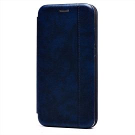 Чехол для Huawei Honor 8X Premium флип боковой кожзам №3 <синий>