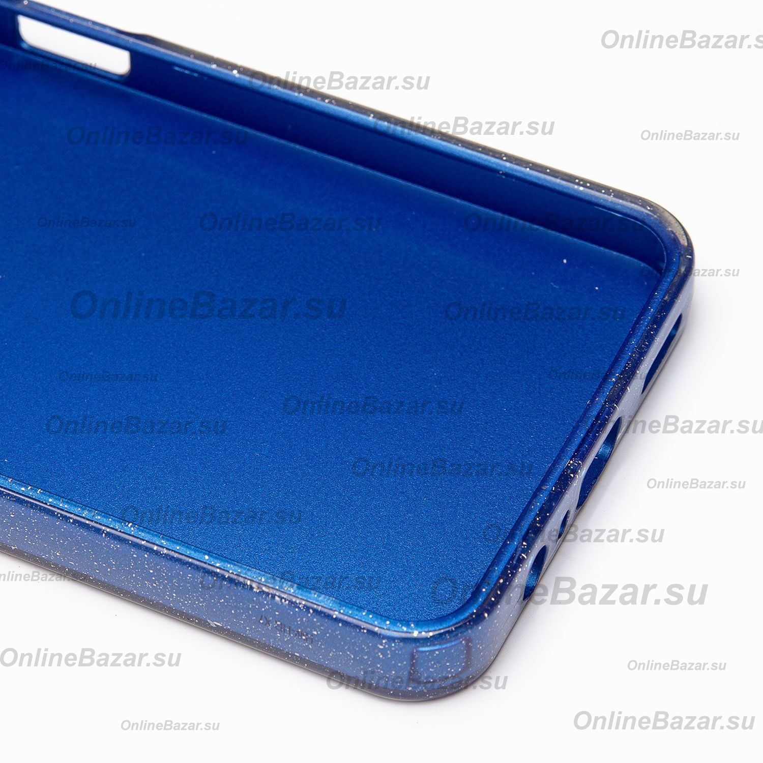 Чехол для Huawei Honor X7 силиконовый с блестками №3 <синий> ― OnlineBazar.su