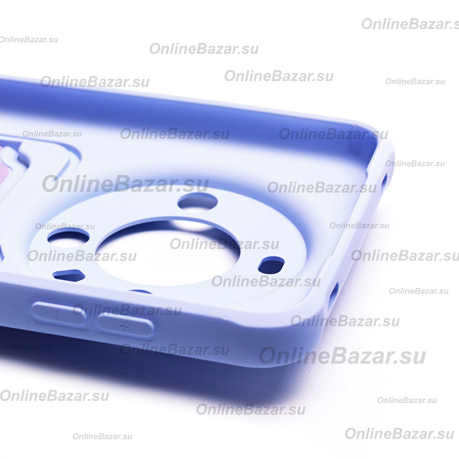 Чехол для Huawei Mate 60 Pro силиконовый с картхолдером №4 <светло-фиолетовый> ― OnlineBazar.su